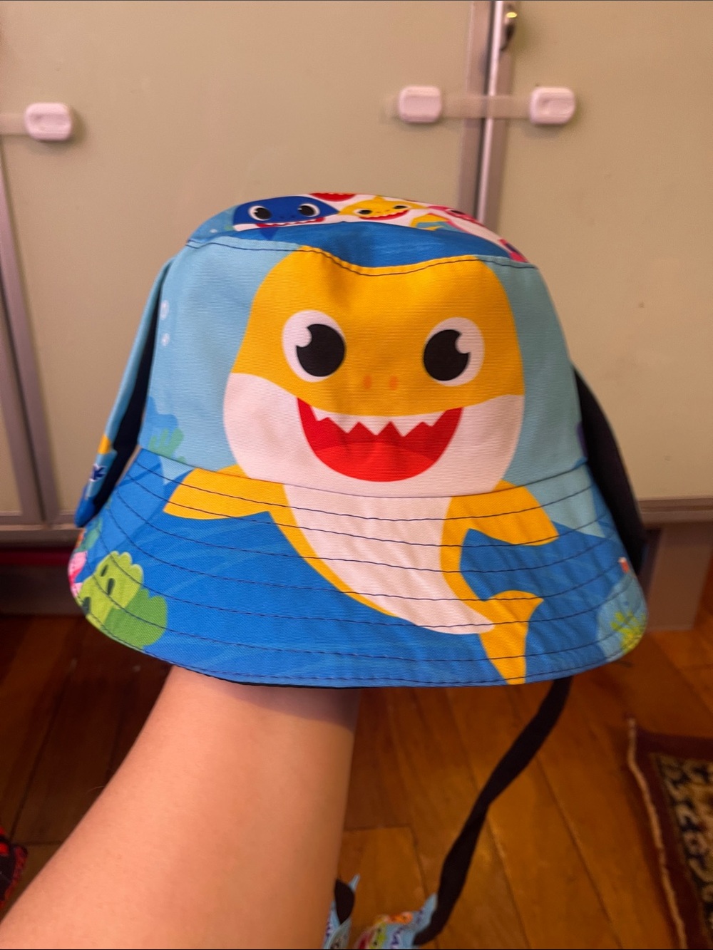 Blue Baby Shark Kids' Bucket Hat